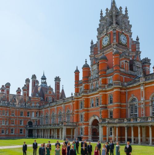 The Choir of Royal Holloway Outside Portrait (Closer)